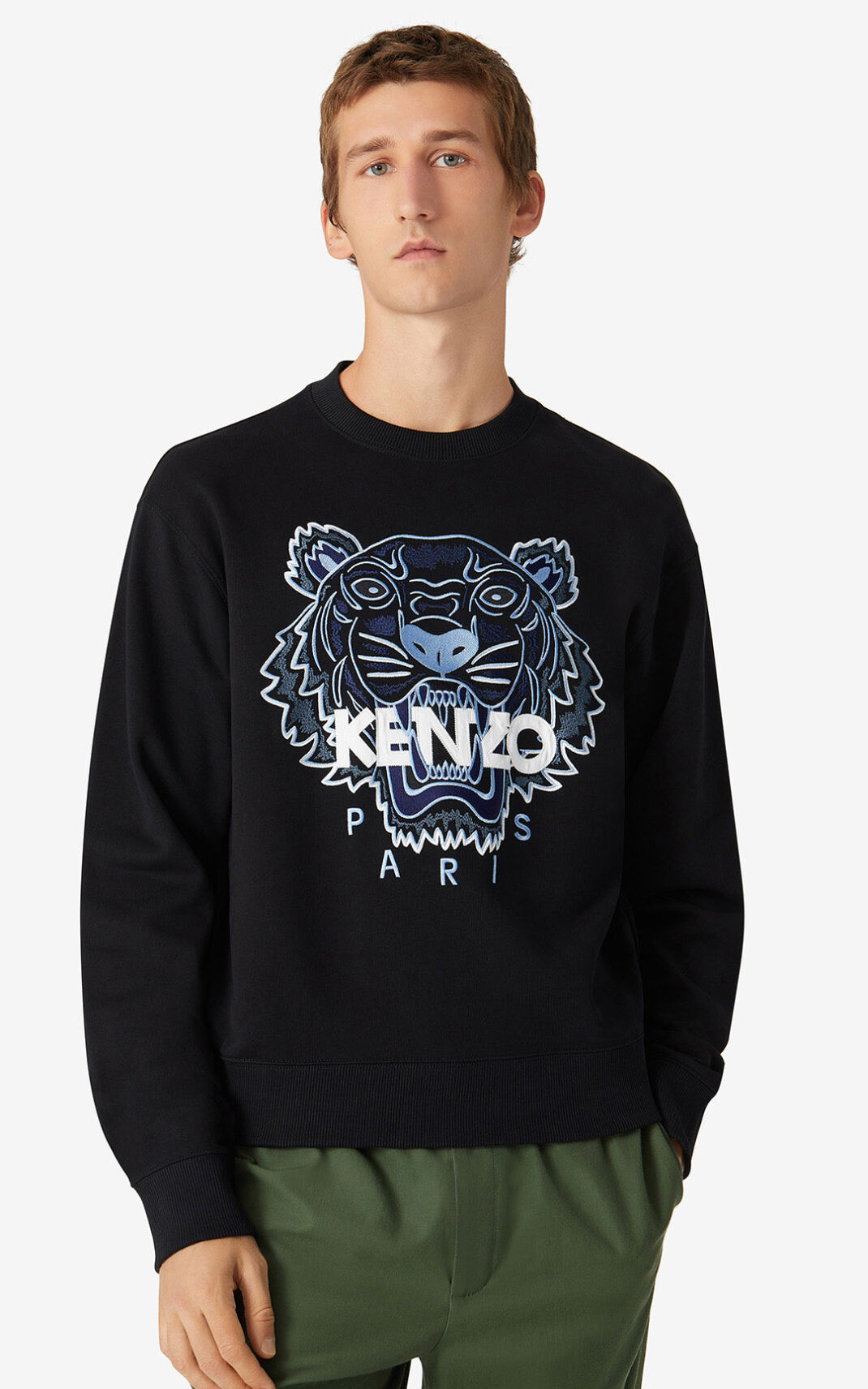 Kenzo Tiger Moška Puloverji Črna SI-3248160